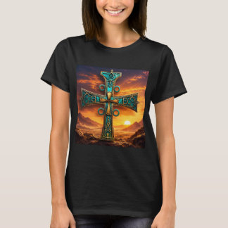 T-shirt Croix sacrée de la sagesse ancestrale – Art africa