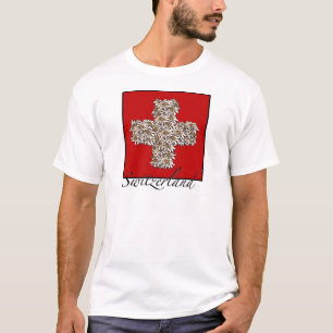 T-shirt Croix suisse d'edelweiss