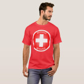 T-shirt Croix suisse Schweiz (Devant entier)