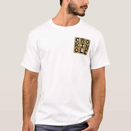 T-shirt Crokinole, Jeu de société (Devant)