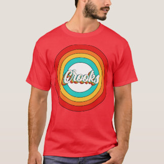 T-shirt Crooks Nom Chemise Vintage Crooks Cercle