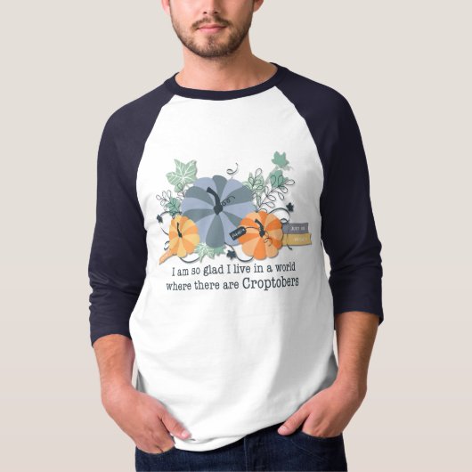 T-shirt Croptoberfest 3/4 Raglan Sleeve Shirt Unisex (Devant)