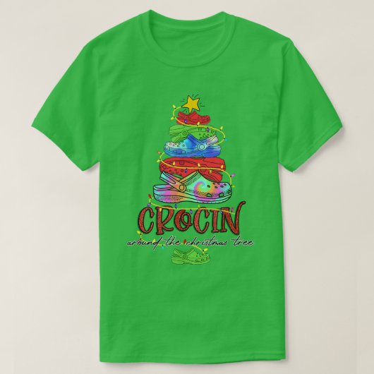 T-shirt Croquer Autour De L'Arbre De Noël Drôle Noël Chris (Design devant)