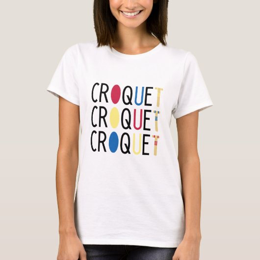 T-shirt Croquet mignon (Devant)
