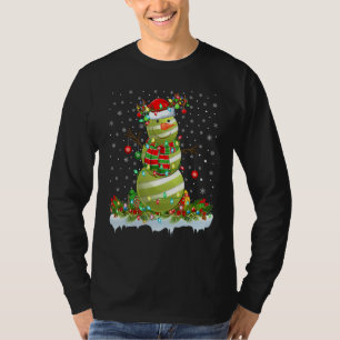 T-shirt Croquet Sports Noël Éclairage Funny Snowman Croque