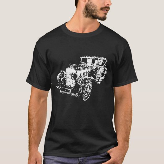 T-shirt Croquis classique Cadillac V-16 1930 (Devant)