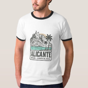 T-shirt Croquis d'Alicante Château Santa Bárbara Costa Bla
