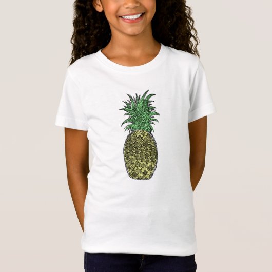 T-Shirt Croquis d'ananas (Devant)