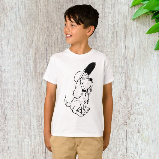 T-shirt Croquis de chien