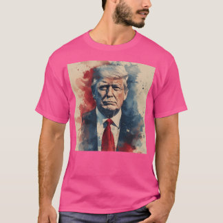 T-shirt Croquis De Donald Trump
