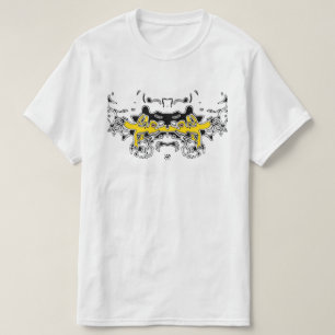 T-shirt Croquis de tigre (jaune)