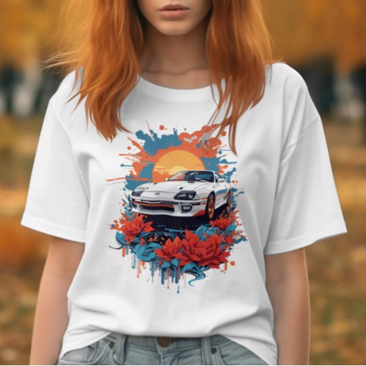 T-shirt Croquis de voiture
