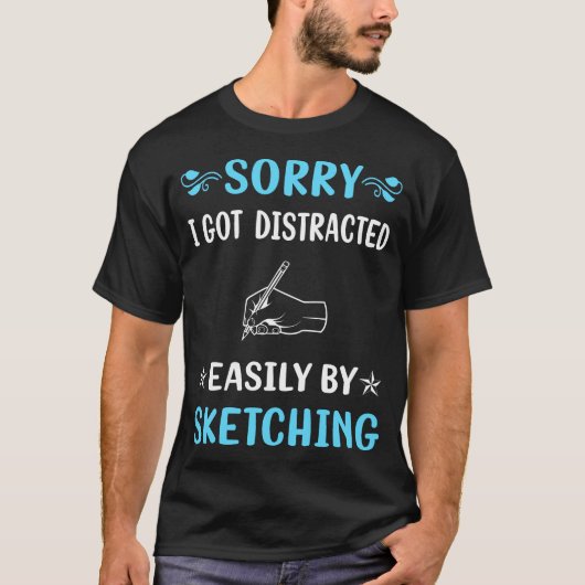 T-shirt Croquis distrait (Devant)