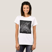 T-shirt Croquis d'octopus (Devant entier)