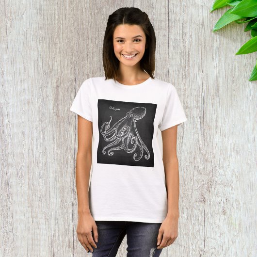 T-shirt Croquis d'octopus