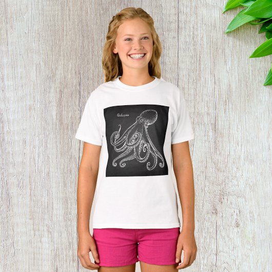 T-shirt Croquis d'octopus