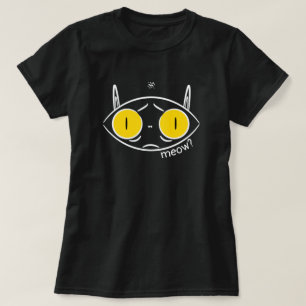 T-shirt Croquis d'un chat moche ou d'une mignonne chauve-s