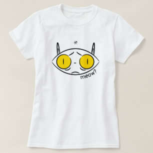 T-shirt Croquis d'un chat moche ou d'une mignonne chauve-s