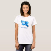 T-shirt Croquis en coquille de conque - cobalt et bleu cie (Devant entier)