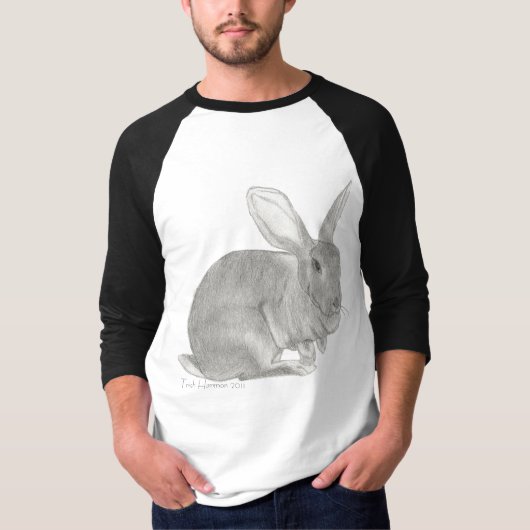 T-shirt Croquis géant flamand de lapin le géant doux (Devant)