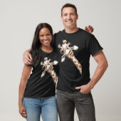 T-shirt Croquis Giraffe Art (Unisexe)