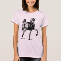 Croquis simple de cheval Arabe
