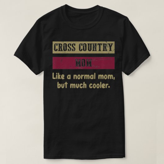 T-shirt Cross Country Mom Définition Fier Cross Country M (Design devant)