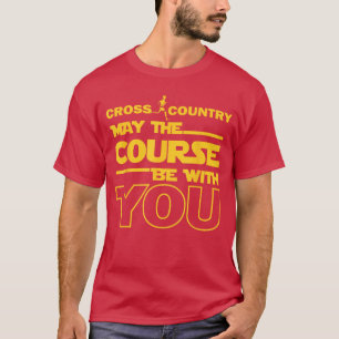 T-shirt Cross Country Que le parcours soit avec toi coureu