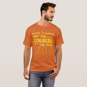 T-shirt Cross Country Que le parcours soit avec toi runner (Devant entier)