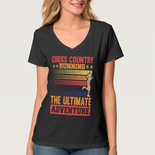 T-shirt Cross Country running, the ultimate adventure (Devant)