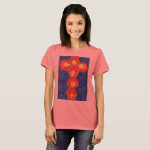 T-shirt Cross Motif Basic pour dames (Devant entier)