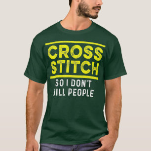 T-shirt Cross Stitch People CrossStitch Artisanat Lover