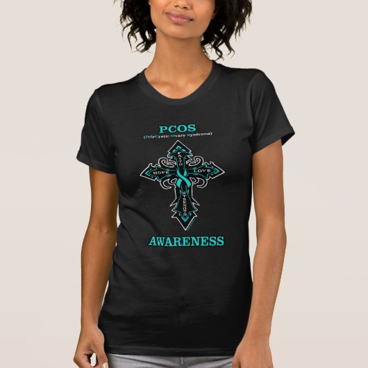 T-shirt Cross/Warrior...PCOS (Devant)