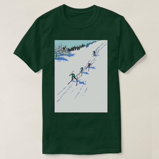 T-shirt Crosscountry Skiing (Design devant)
