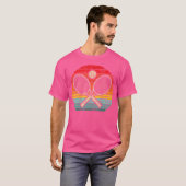 T-shirt Crossed Tennis Racket Sports Lover (Devant entier)