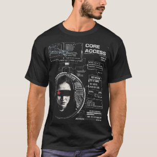T-shirt Crosswired - Techno-Brutalist Streetwear Design
