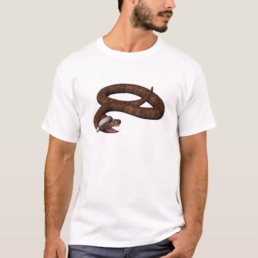 T-shirt Crotale Avec Le Chapeau Du Père Noël (Devant)
