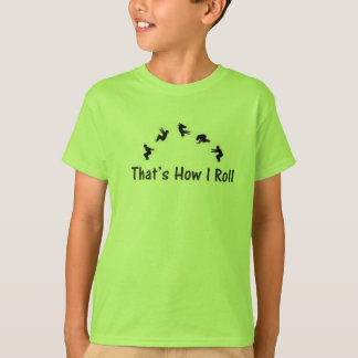 T-shirt croulant de Gymnatics Parkour de vert de
