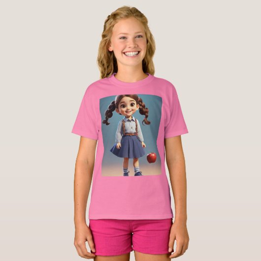 T-shirt croustillant et mignon (Devant entier)