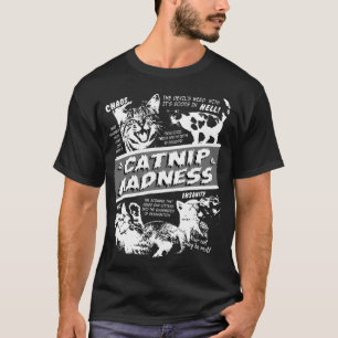 T-shirt Croustine folie Cute Kitten Drôle Chat Animaux Hum