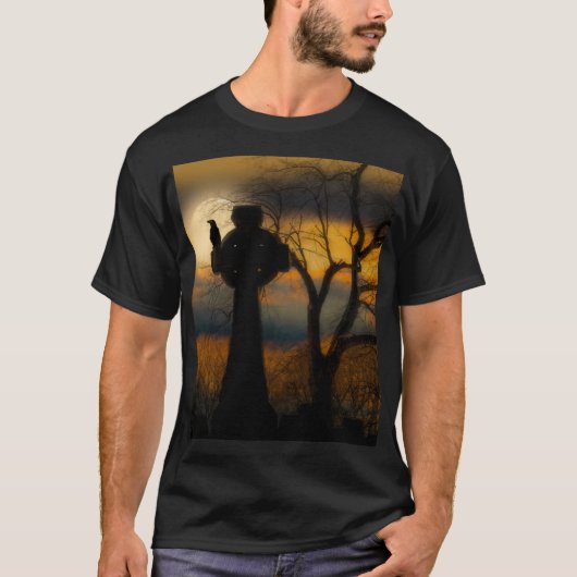 T-shirt Crow de croix celtique (Devant)