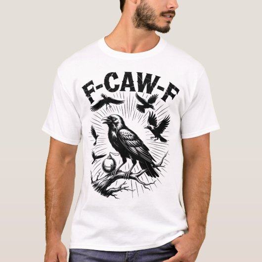 T-shirt Crow F-Caw-F (Devant)