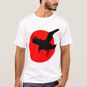 T-shirt Crow Flying Silhouette Raven Vol Wing Sun