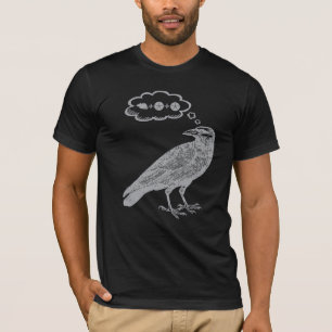 T-shirt Crow Penser à la nourriture - Jeu de la Commission