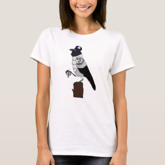 T-shirt Crow Steampunk