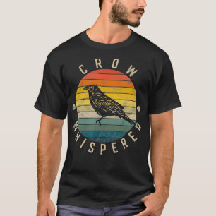T-shirt Crow Whisperer Vintage Sunset Cute Raven