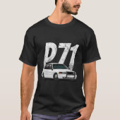 T-shirt Crown Vic P71 White Cop Car Interceptor Vic Don (Devant)