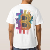 T-shirt Croyant en cristaux : Bitcoin** (Dos)