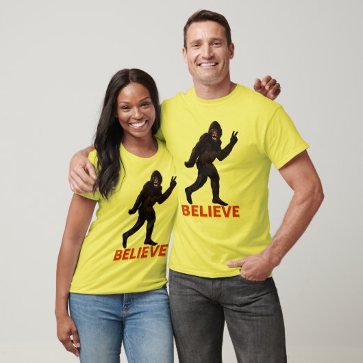 T-shirt Croyez Bigfoot Sasquatch Yeti (Unisexe)