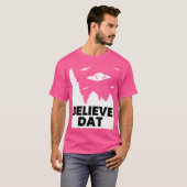 T-shirt Croyez Dat Funny Alien Ufo (Devant entier)